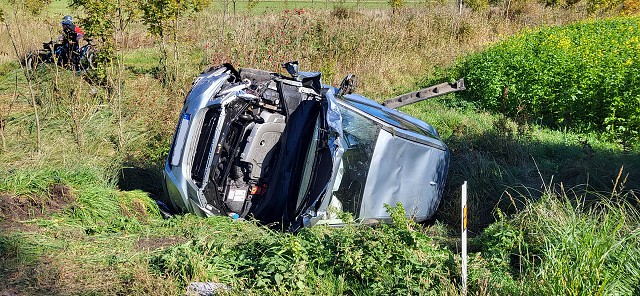 9. 10. 22 - nehoda dvou os. automobilů, směr Slavětín